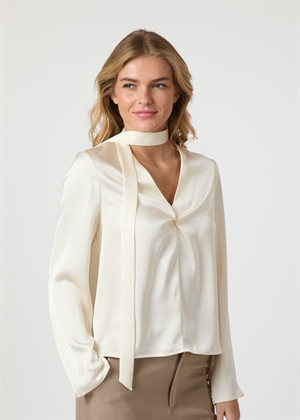 Susanna heavy sateen bluse Pearl Neo Noir 